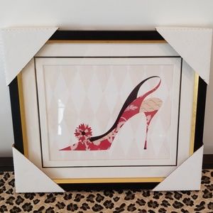 Framed and Matted Shoe Print